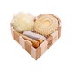  Beauty House Heart Wooden Shower Set