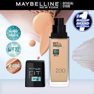 Maybelline Fit Me 16H Matte + Poreless Foundation SPF  22 (230 Natural Buff)
