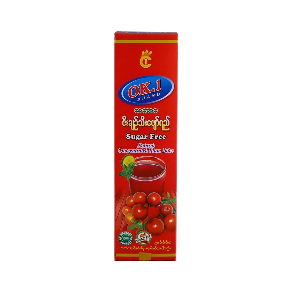 OK1 Natural Plum Syrup Sugar Free 850ML