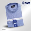 Mandarin Collar Shirt Long Sleeve XL (Denim Blue) SSM-O-P-S-021