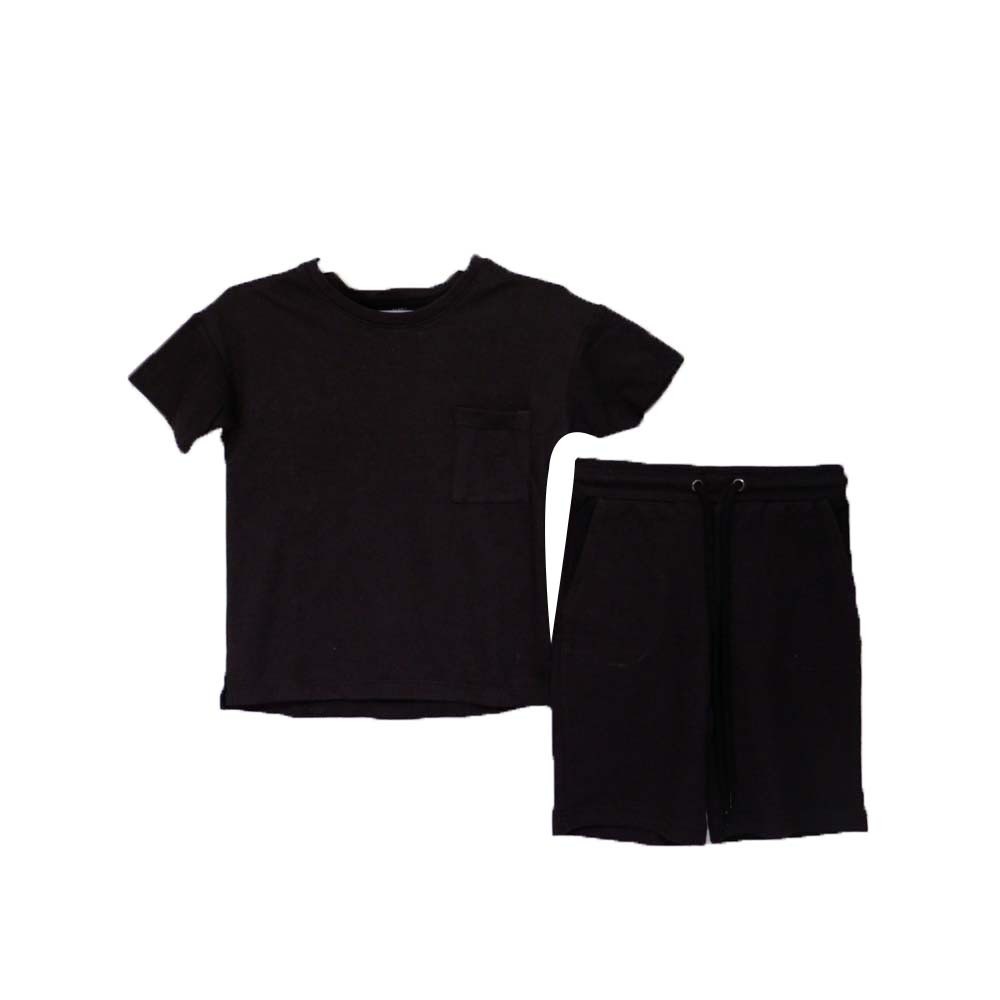 Max & Mia Unisex Two Pieces Set TO770033-BK Small