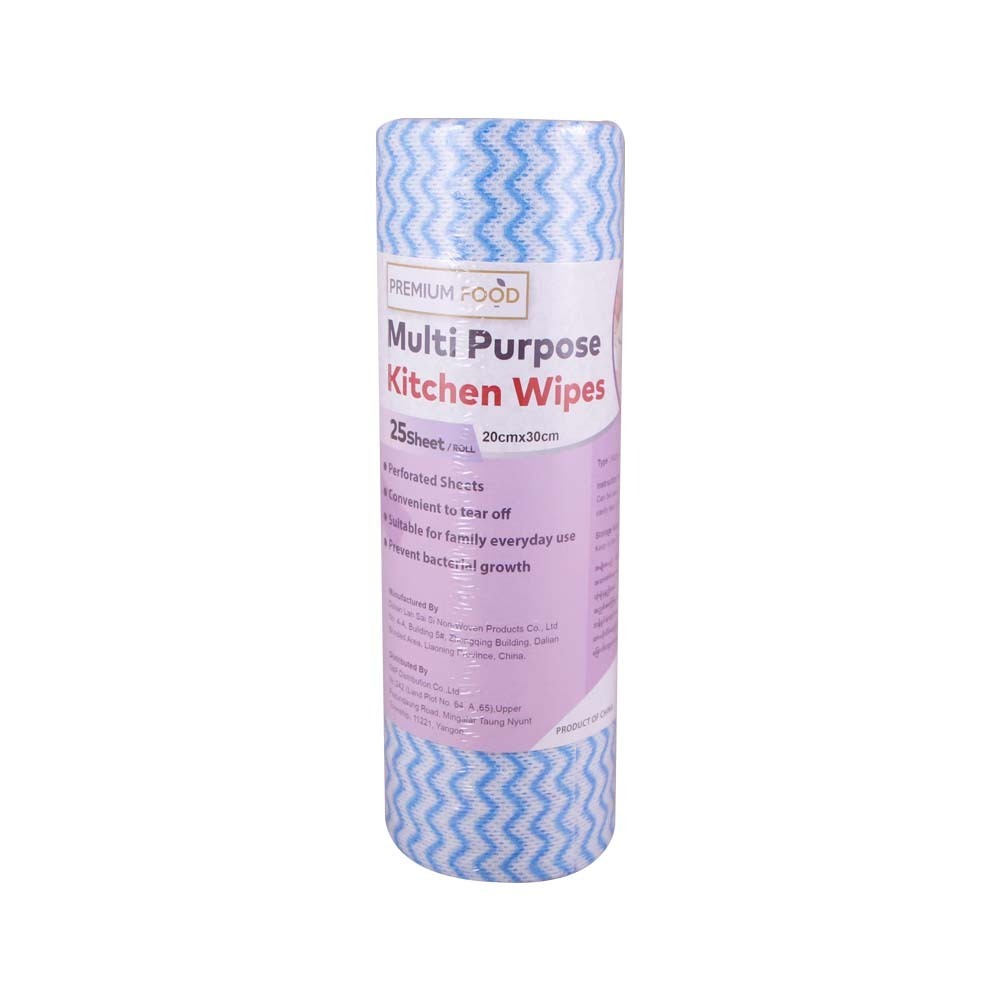 Premium Multi-Purpose Kitchen Wipes 25Sheets 1Roll