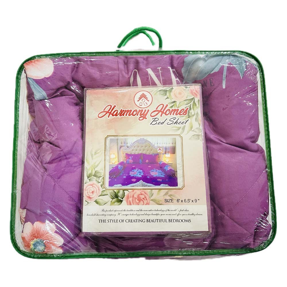 Harmony Homes Bed Sheet (Set) Double SE04 (HH Set-023)
