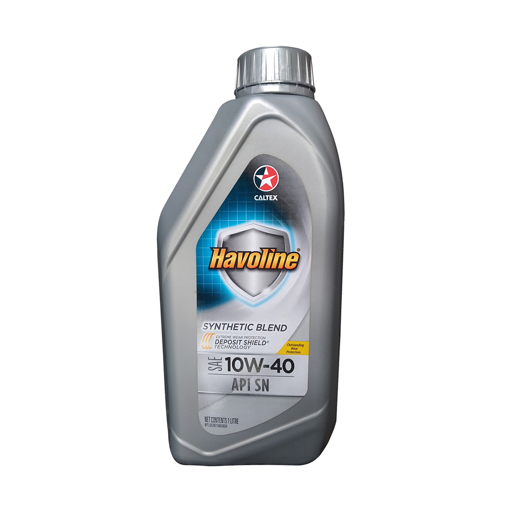 Caltex Havoline SYN Blend SAE 10W40 Engine Oil 1 LTR Silver