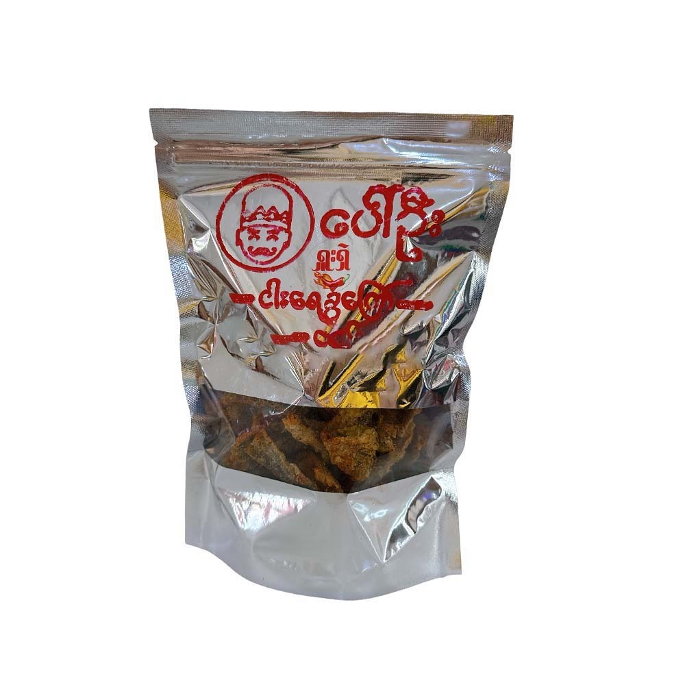 Paw Oo Fried Fish Skin Spicy 100G