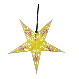Uncle Gyi Printed Paper Star Lantern Red 5PCS