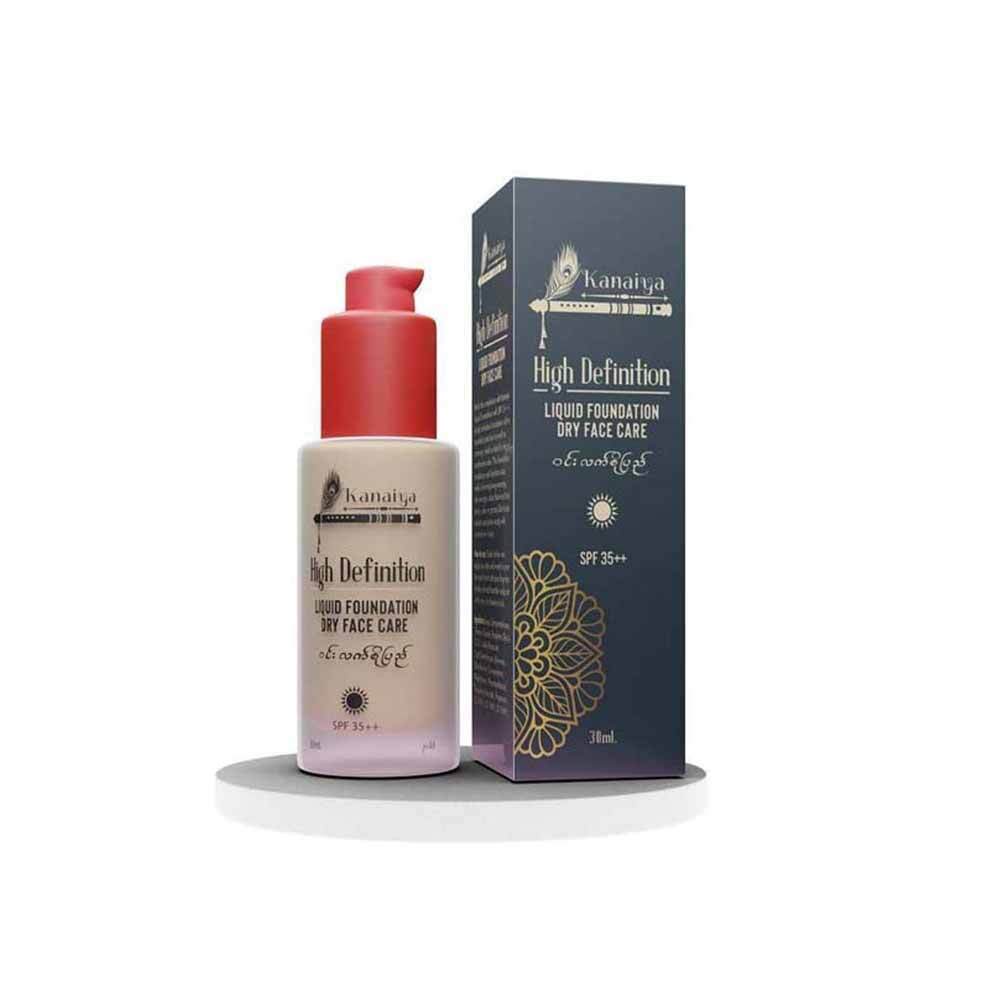 Kanaiya High Definition Liquid Foundation Makeup SPF 35++ 30ML (Dry Face Care) Ivory 202