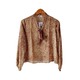 Kudos Chiffon Woman Blouse B-008 Brown Medium
