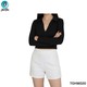 The Ori Women Long Sleeve Top TOHM020 Black Small