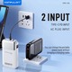 Konfulon A56Q (10000mAh Fast Charging 22.5W Built-in Cable Power Bank) Black