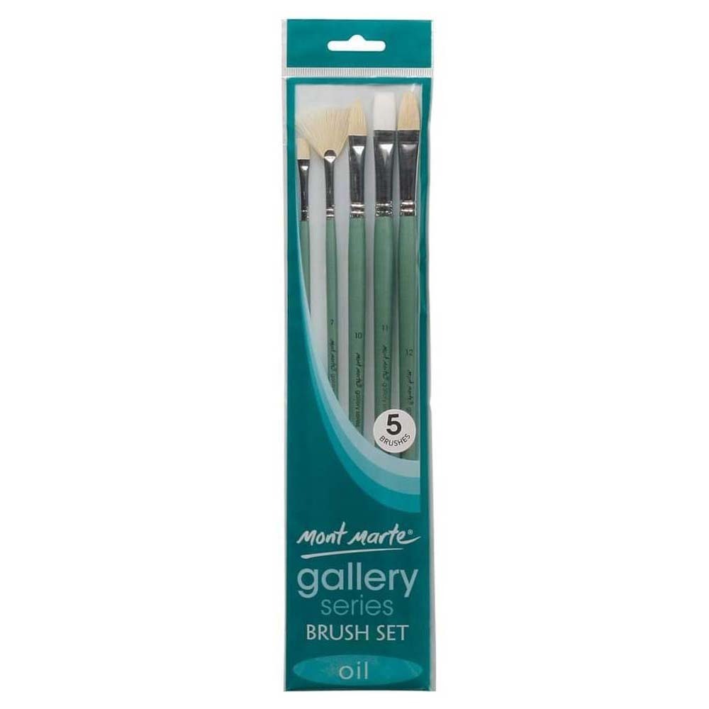 Mont Marte Gallery Series Brush Set Oils 5PCS