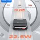 Konfulon A53Q (10000mAh Fast Charging 22.5W Built-in Cable Power Bank) Black