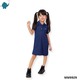 Max & Mia Kids Girl Polo Dress MM9929 Dark Blue Small