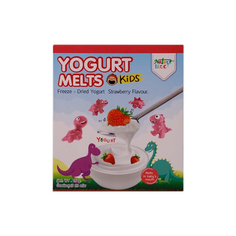 Nature Bite Yogurt Melts Strawberry 25G 12M+ (Dino)