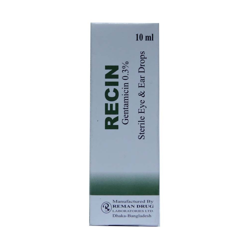 Recin Gentamicin 0.3% Eye&Ear Drops 10ML
