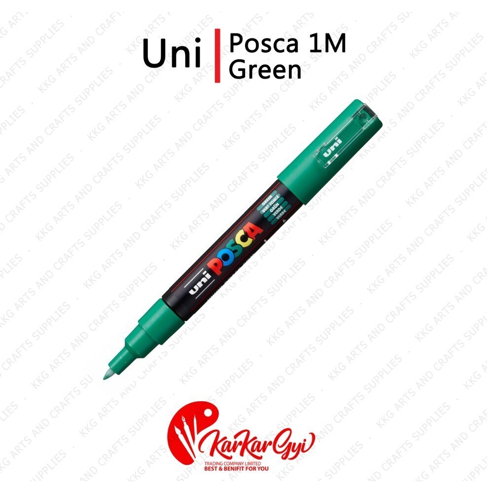 Uni Posca Marker 1M 0.7mm Green