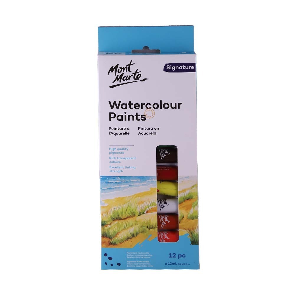 Mont Marte Watercolour Paints 12PCS PMHS0136-V01