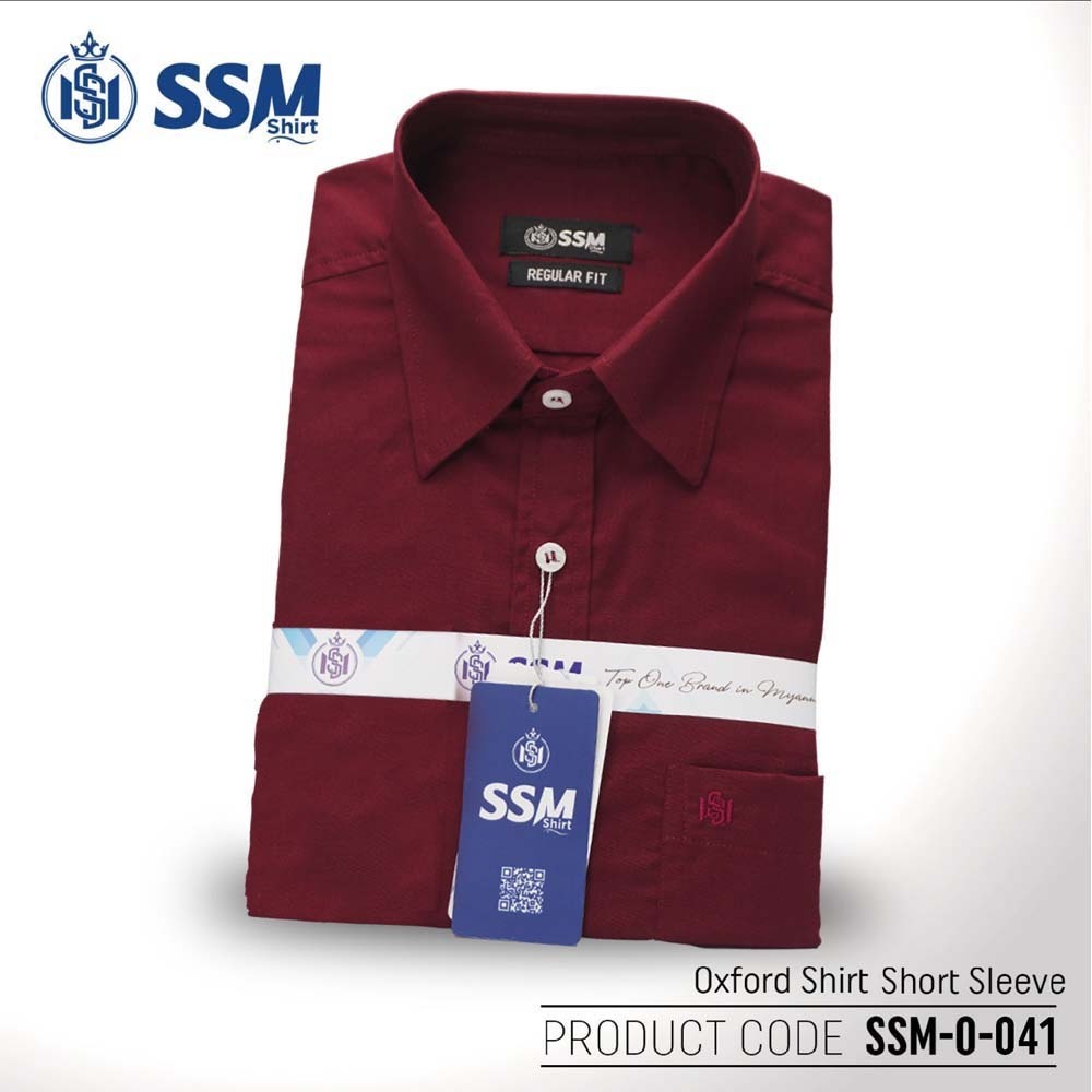 Oxford Shirt Short Sleeve XL (Ruby Red) SSM-O-P-S-041