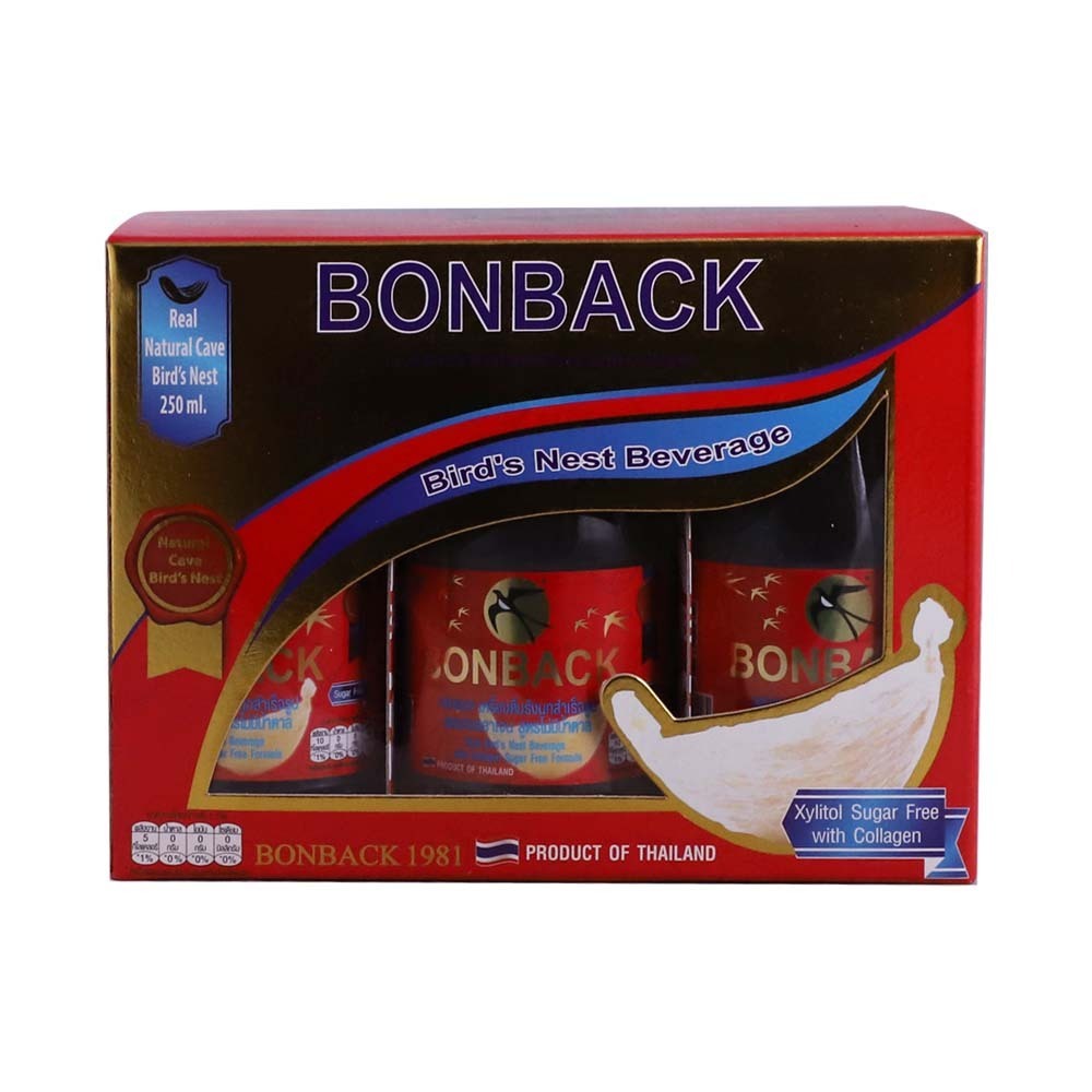 Bonback Xylitol Sugar Free With Collagen 250MLx6PCS
