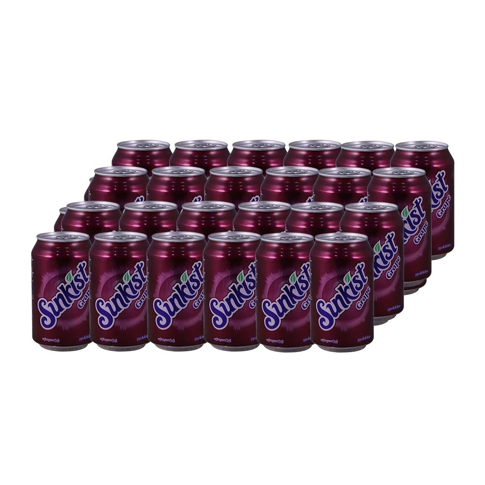 Sunkist Grape Carbonated Soft Drink 330MLx24PCS