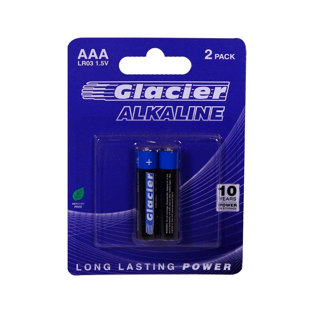 Glacier Alkaline Battery AAA LR03 2PCS