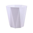 Plastic Flower Pot 16.5x11.5x16.5CM No.155 (White)