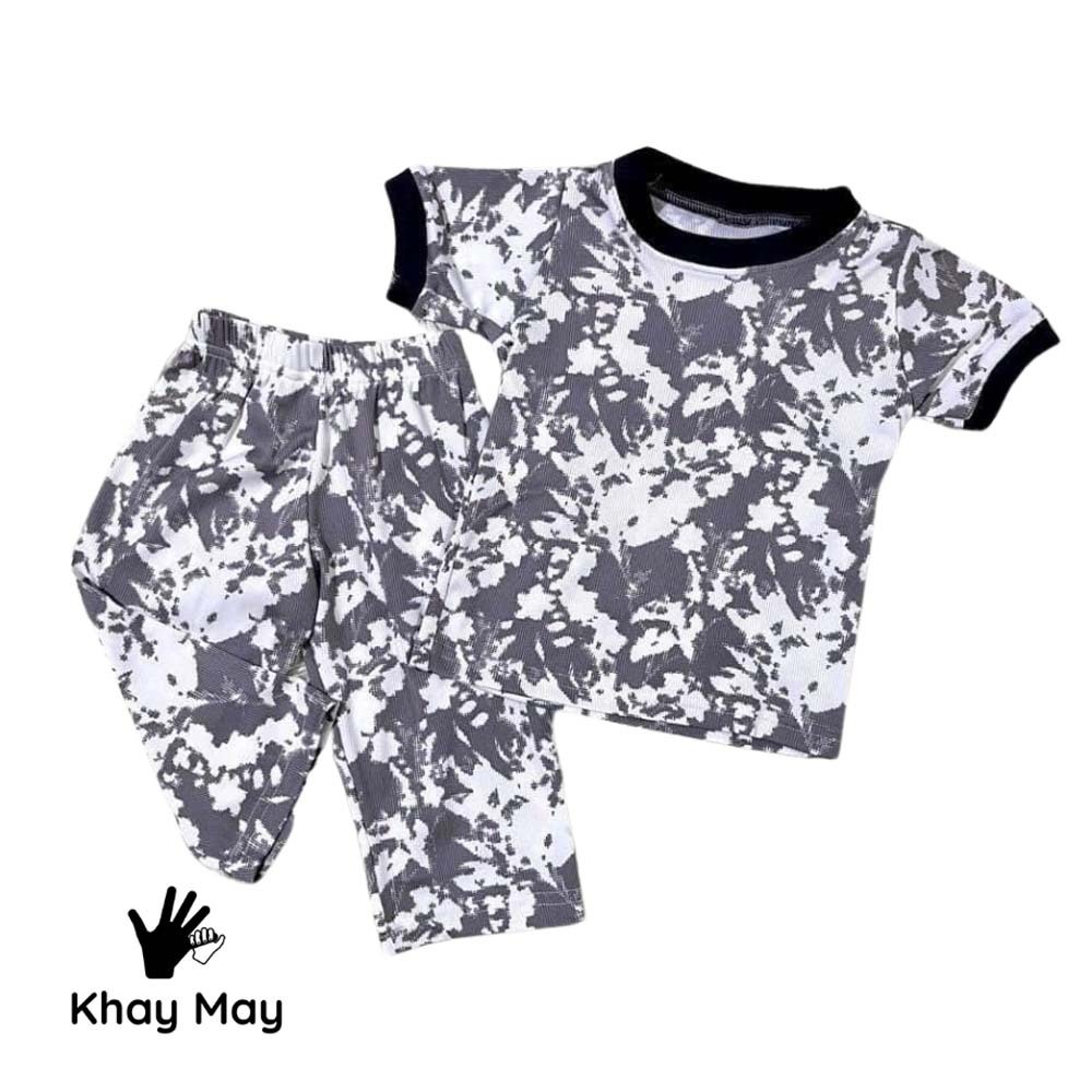Khay May Cozy Baby Set Grey and White Large