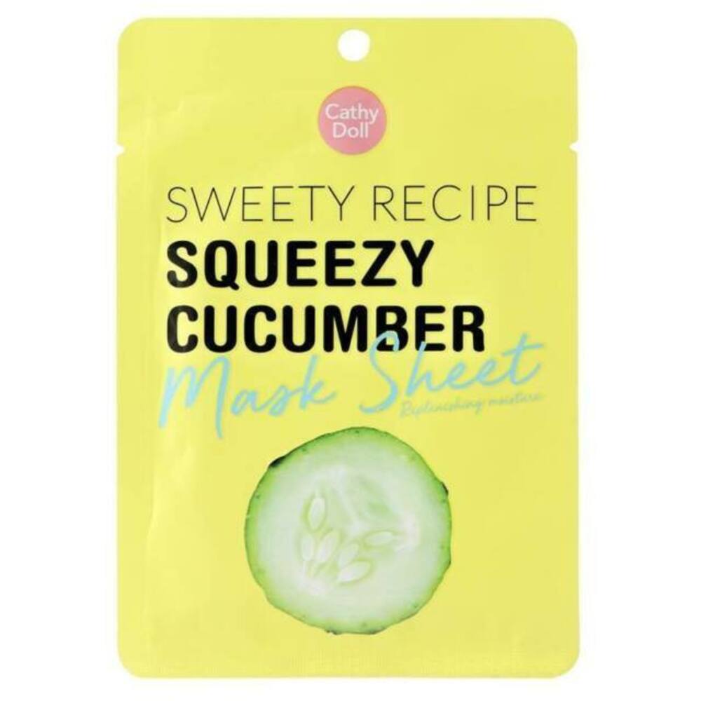 Cathy Doll Sweety Recipe Squeezy Cucumber Face Mask Sheet 25G