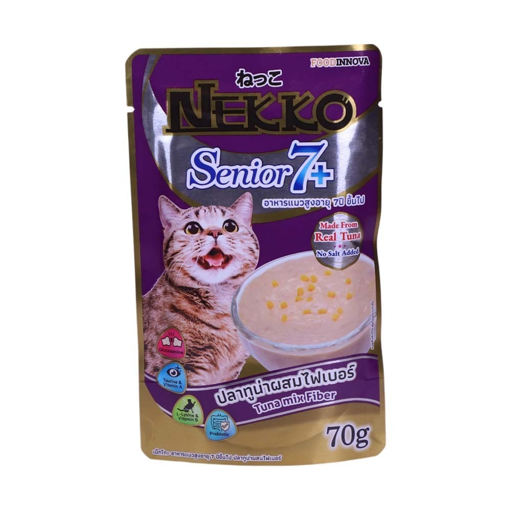 Nekko Senior7+ Wet Food Tuna Mix Fiber 70G