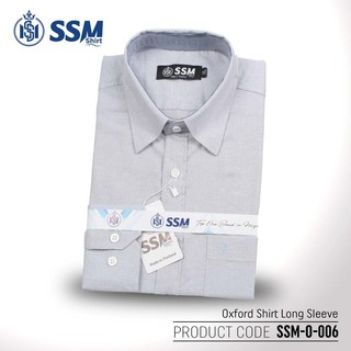 Oxford Shirt Long Sleeve 3XL (Light Gray) SSM-O-P-L-006