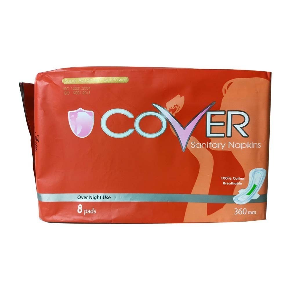 Cover Over Night Use Sanitary Napkin 360mm (Orange)