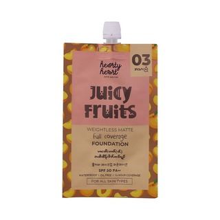 Hearty Heart Juicy Fruits Weightless Matte Full Coverage Foundation SPF 30 PA++ 5G 02