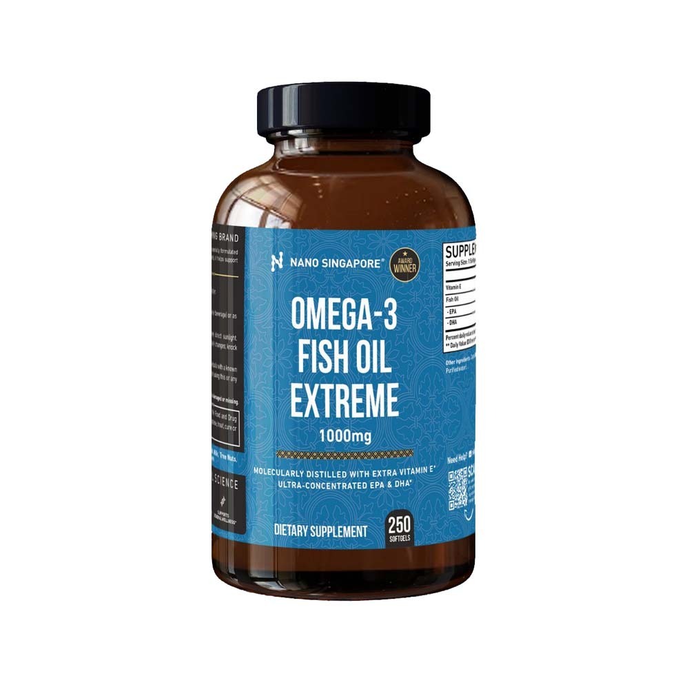 Nano OMEGA-3 Fish Oil Extreme 1000mg (250 Softgels)