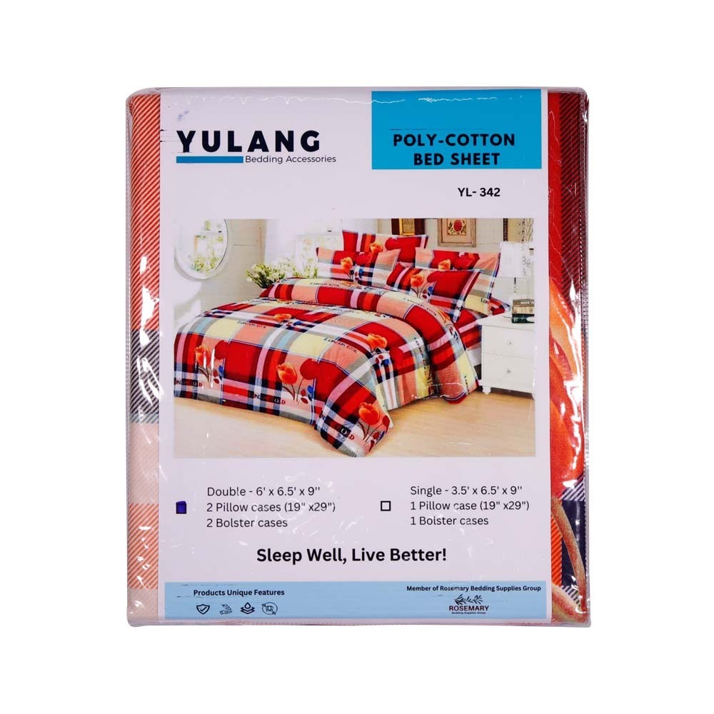 Yulang Bed Sheet 5PCS 6 x 6.5ft x 9in Design
