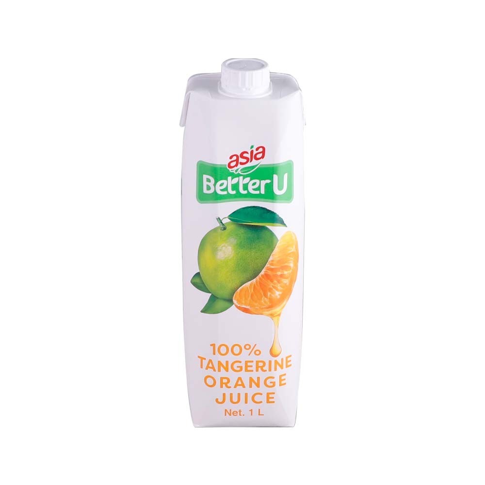 Asia BetterU 100% Tangerine Orange Fruit Juice 1LTR