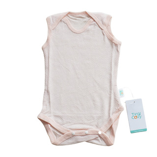 Tiny Cozy Airy Cotton Body Suite (Sleeveless) TC2016M White