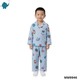 Max & Mia Kid Unisex Cotton Puff Long Sleeve Pajamas Set MM9946 Light Blue L (7/8yrs)