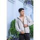 BMC Zip Hoodie 8330076 White Gray XL