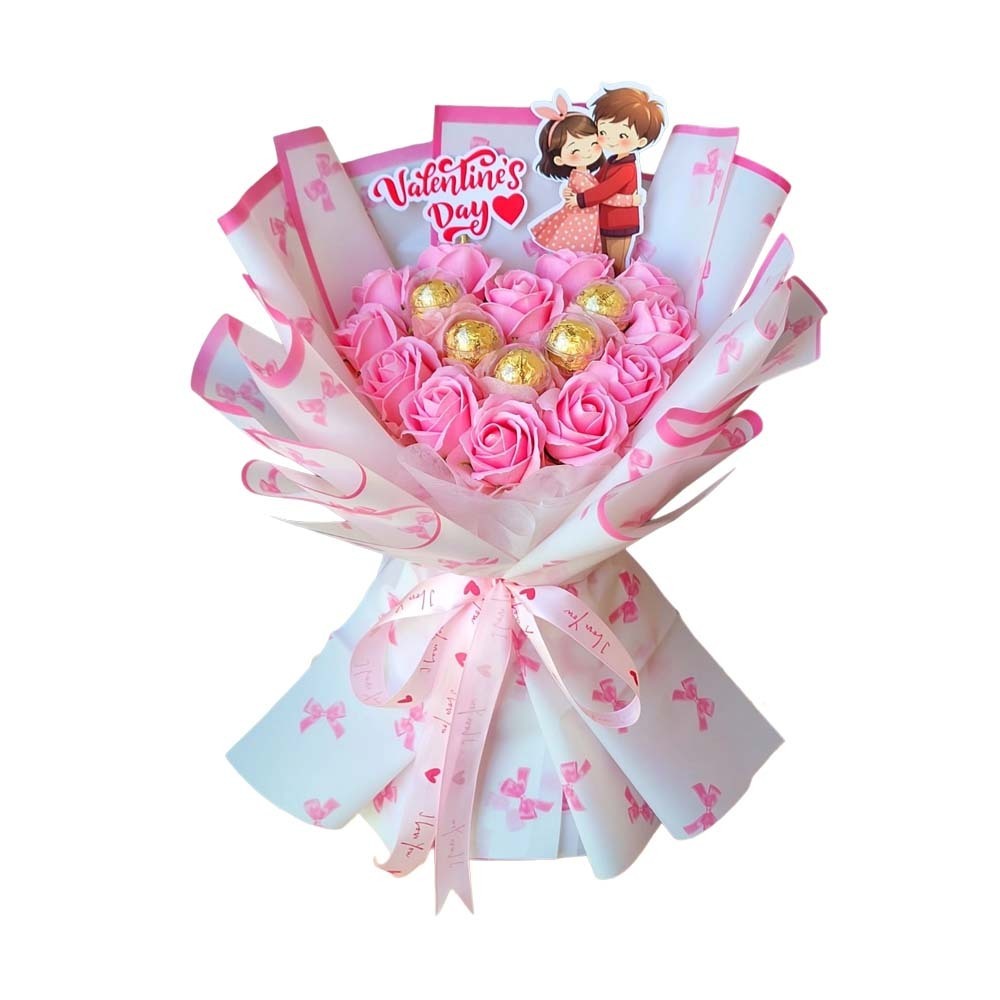 Li Li Floral Service Pink Bow Romance
