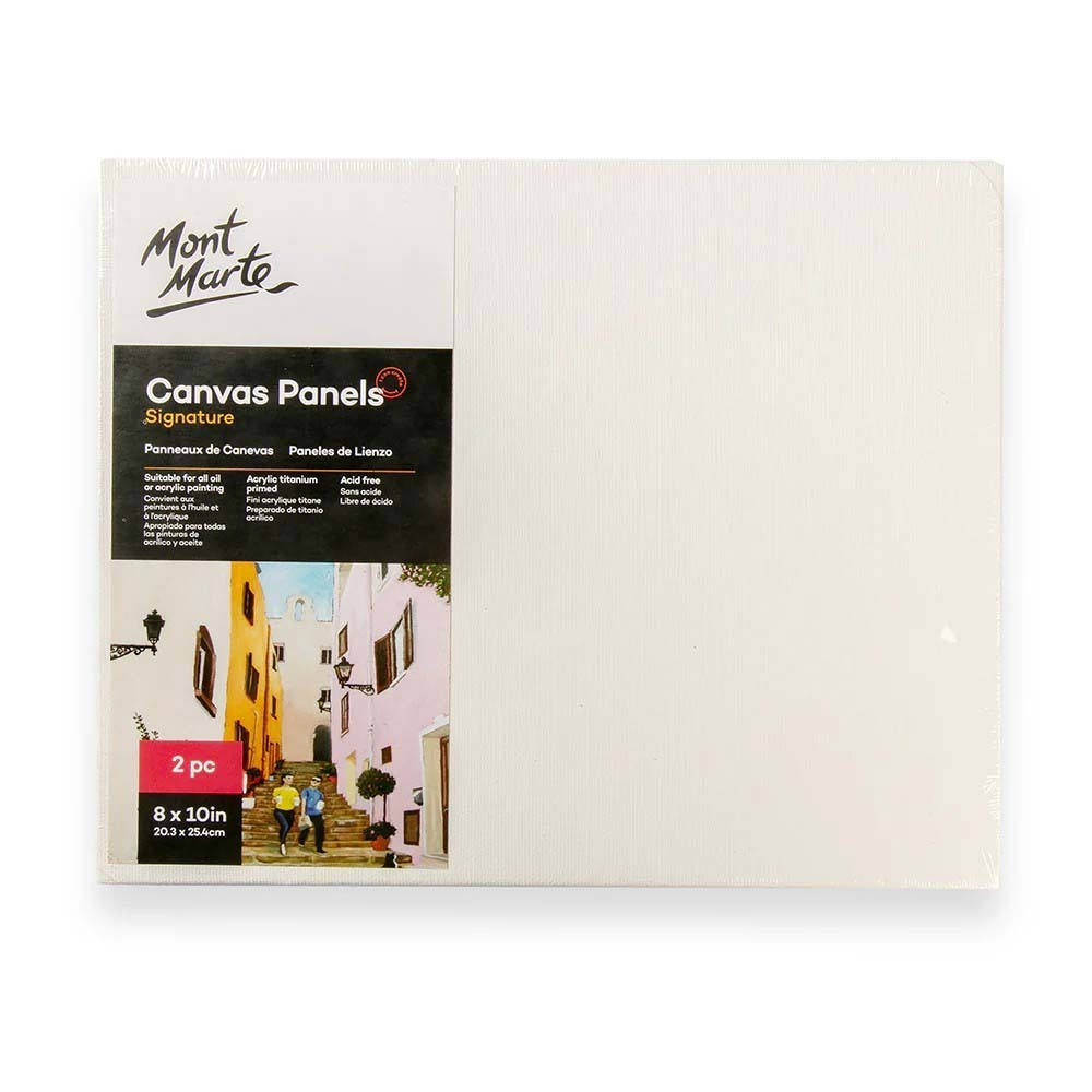 Mont Marte Canvas Panels Pack 2 (20.3x25.4CM)