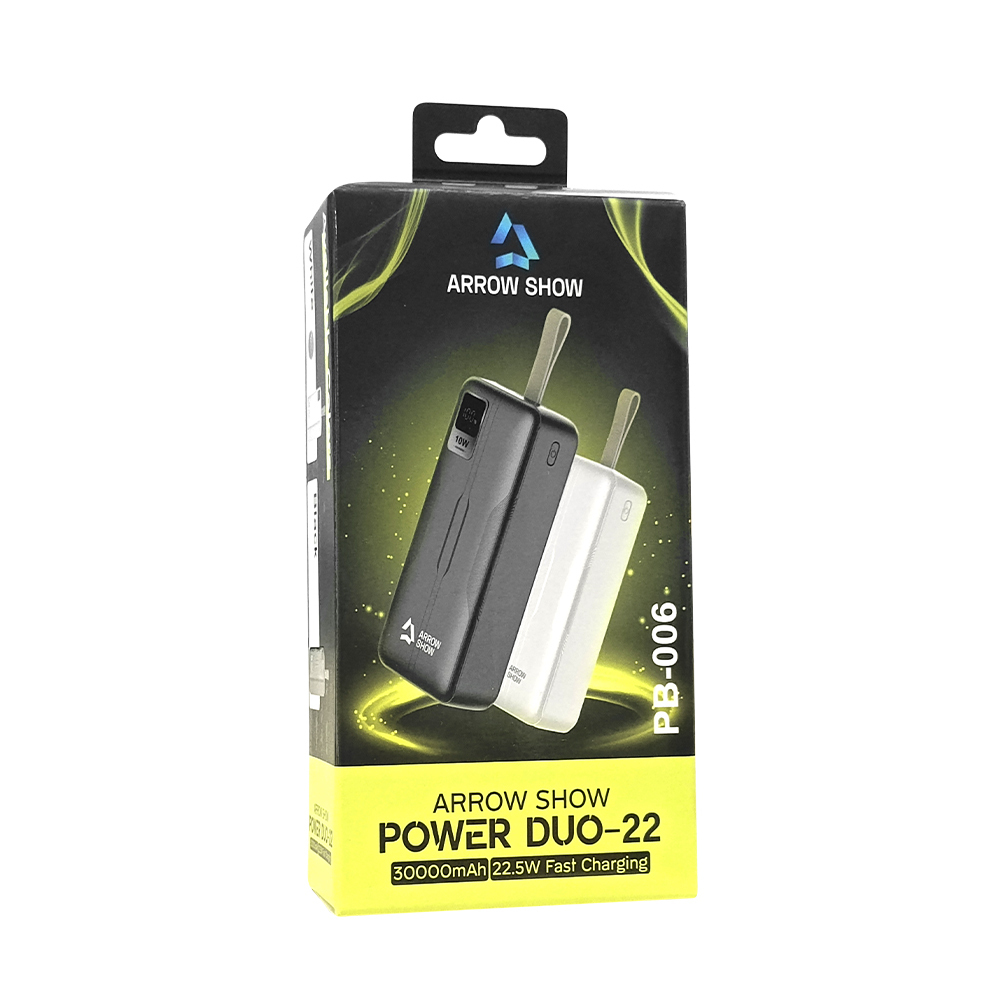 Arrow Show Power Duo-22 (30000 mAh) 22.5W Fast Charging