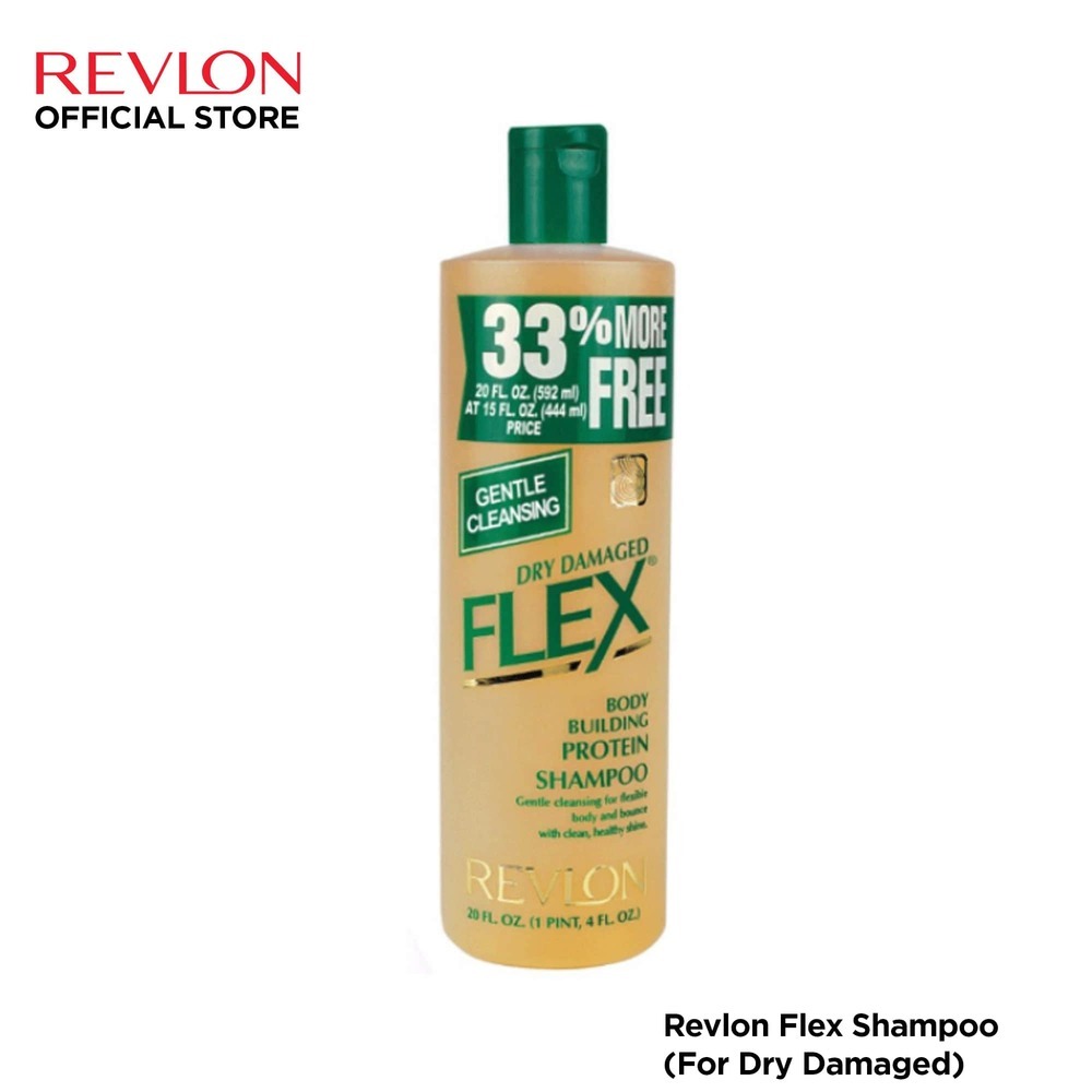 Revlon Flex Body Building Protein Shampoo 20 oz (Dry Damaged)