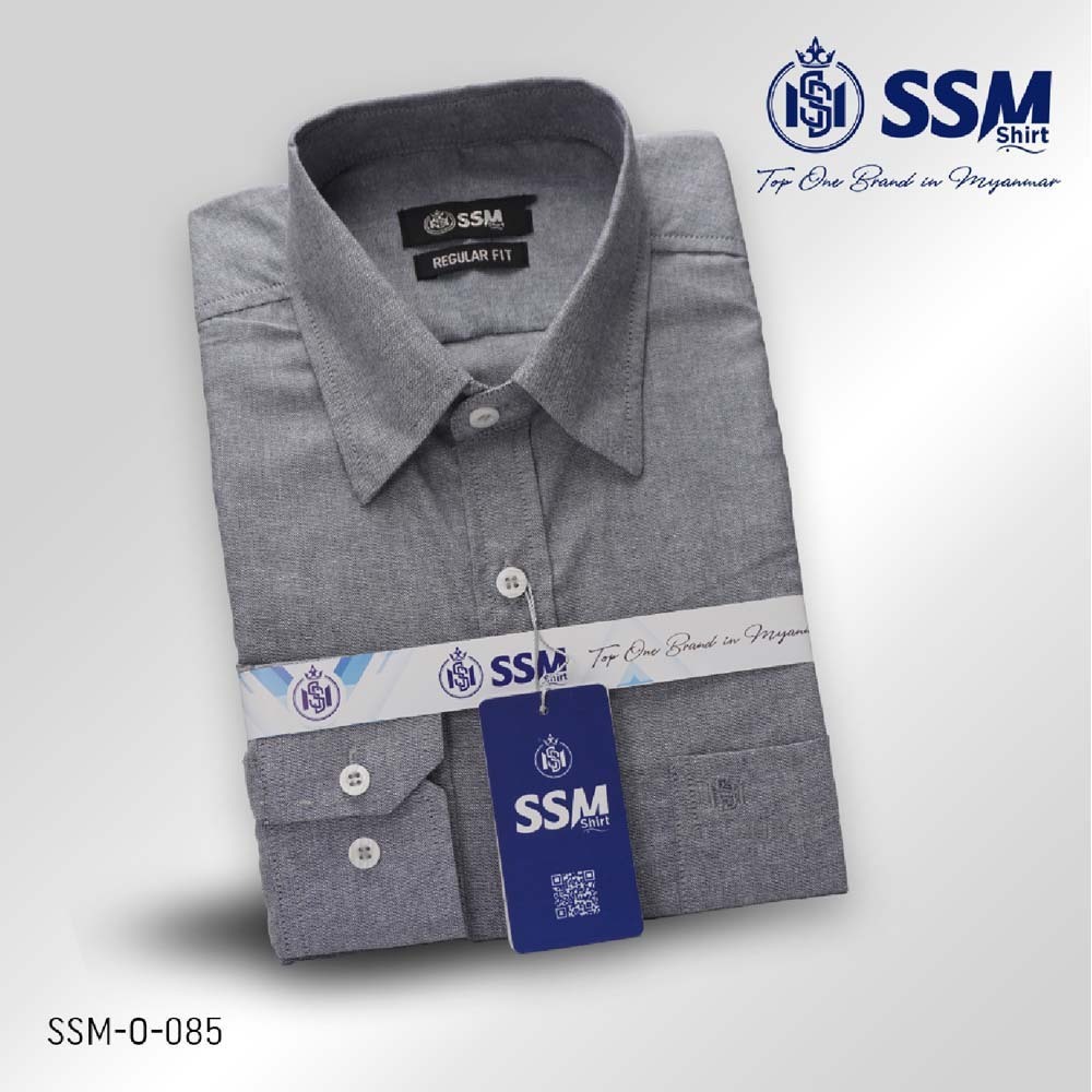 Oxford Shirt Long Sleeve Medium (Ash Gray) SSM-O-P-L-085