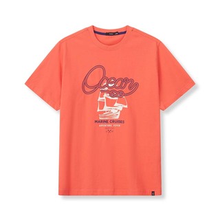 241103066 Bossini Men T-Shirt SS 24-S/S Bright Pink ( L )