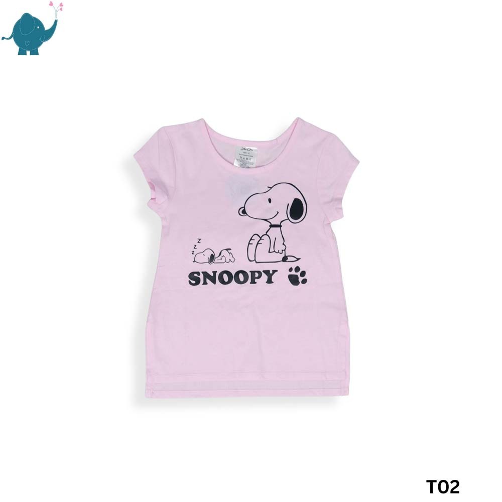 Max & Mia Girl Printed T-Shirt T02 Pink 6T