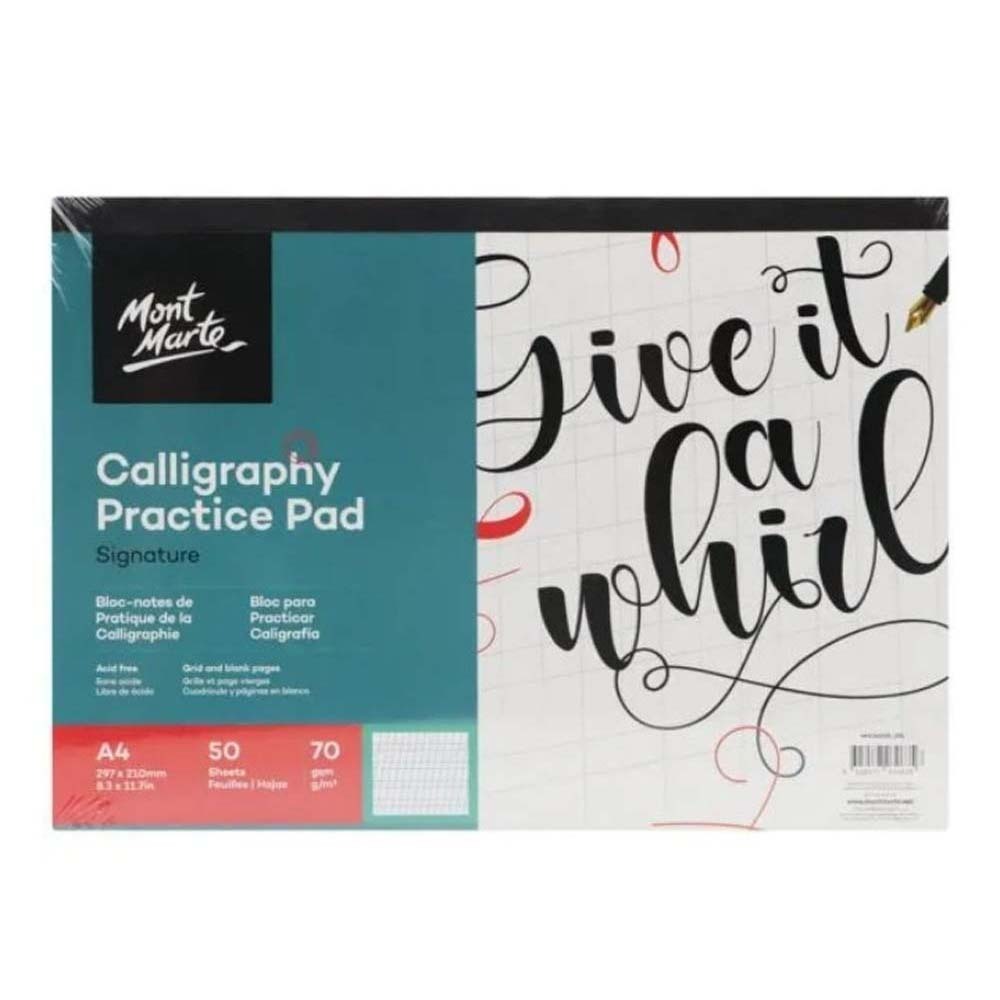 Mont Marte Calligraphy Workbook 50 Sheet (22.9x30.5cm)
