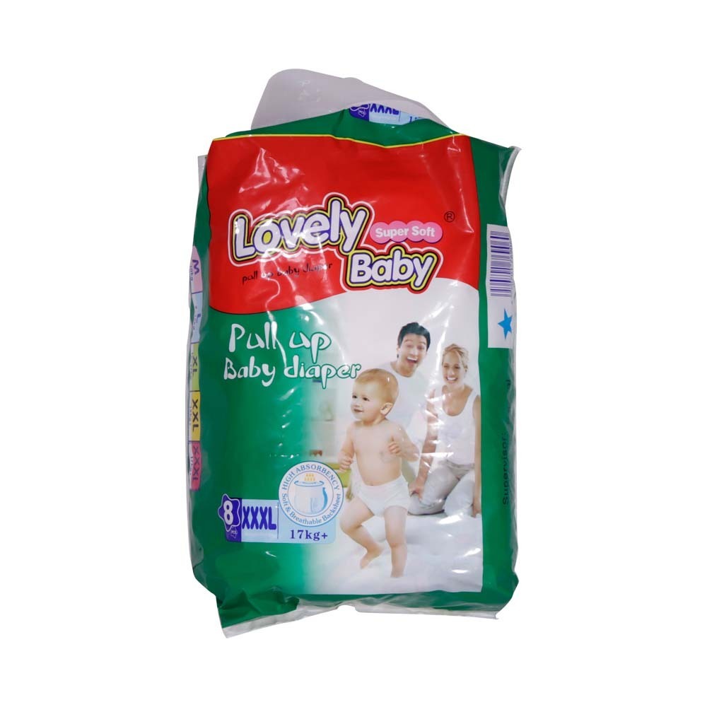 Lovely Baby Pull Up Baby Diaper Pants 8PCS (XXXl)
