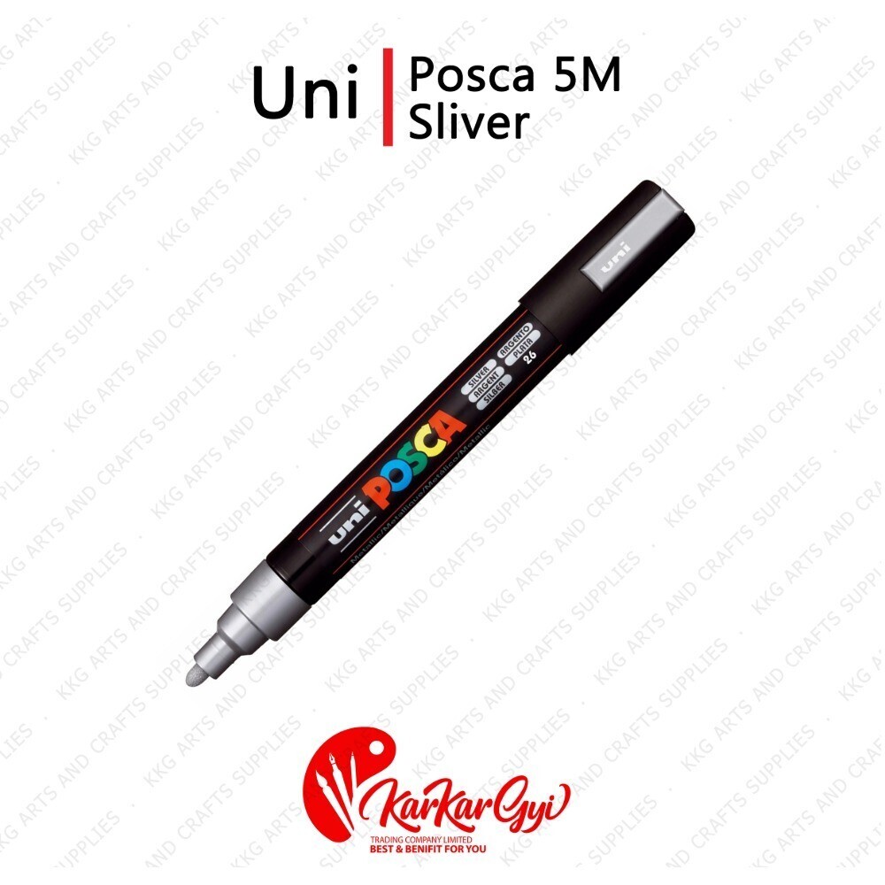 Uni Posca Marker 5M  1.8-2.5mm Silver