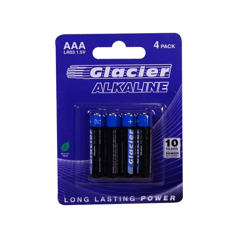 Glacier Alkaline Battery AAA LR03 4PCS