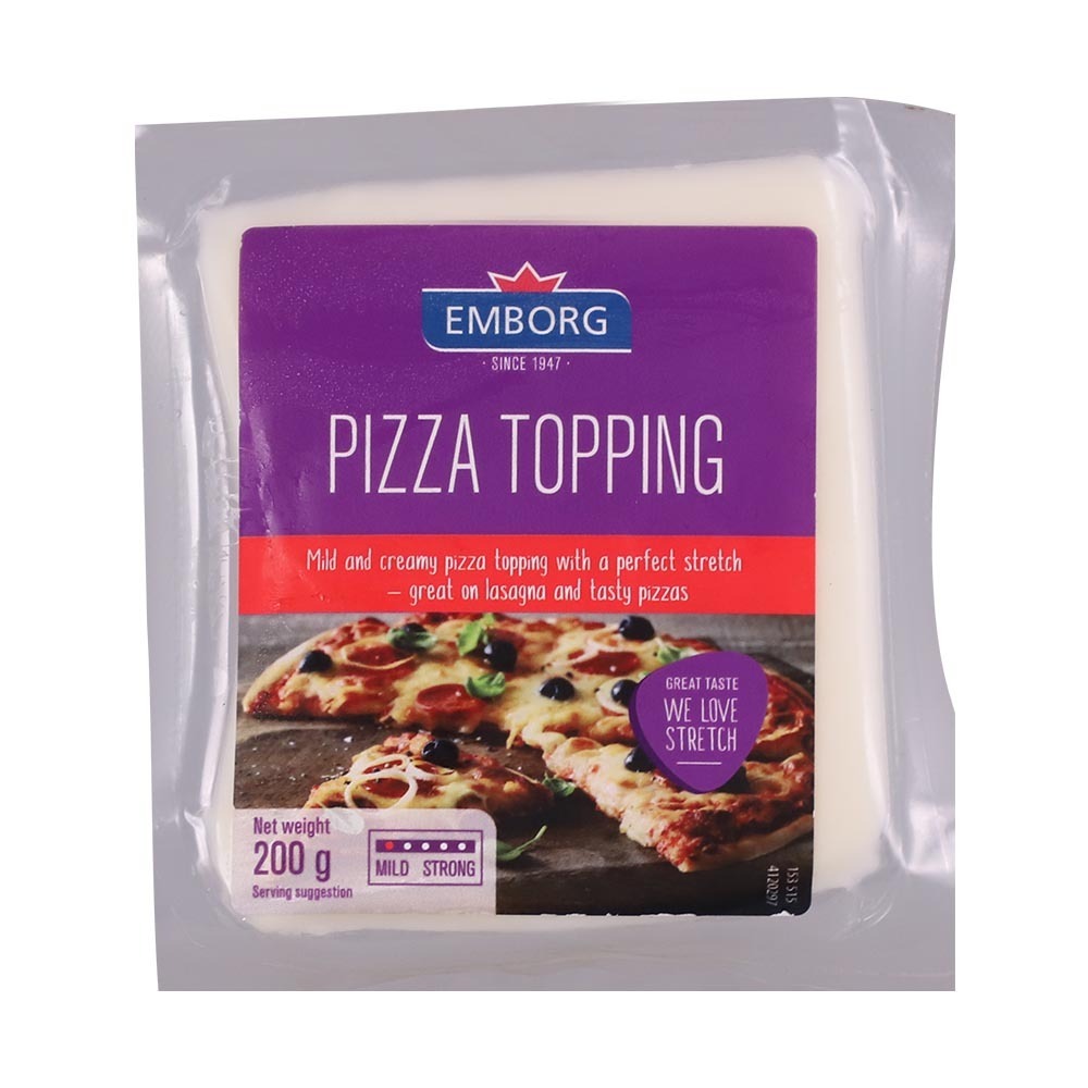 Emborg Pizza Topping Cheese Portion 200G